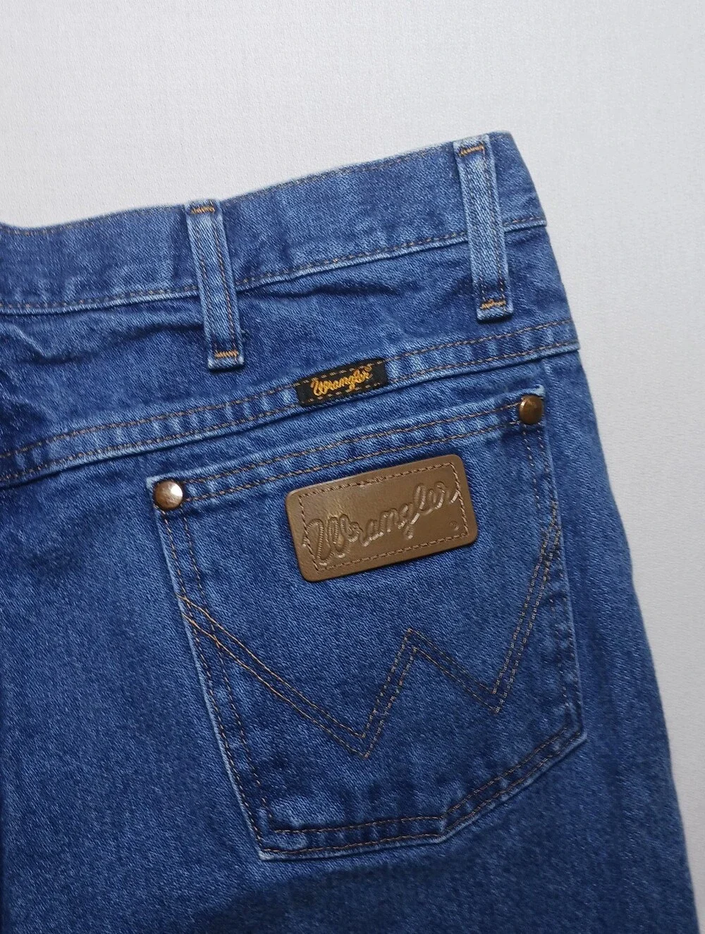 Wrangler Mens Cowboy Cut Prewashed Slim Fit Jeans 32X30 Blue Denim 936PWD